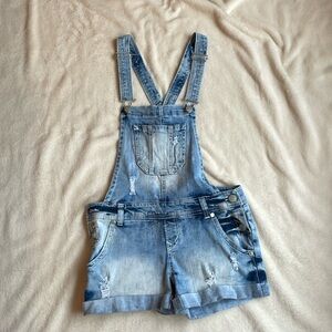 Wallflower Acid Wash Short Overalls